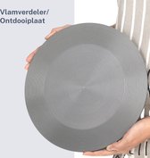 Vlamverdeler - Sudderplaat - Gasfornuis - BBQ - Aluminium - Fraai design - 28 cm