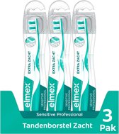 Elmex Sensitive Professional Zachte Tandenborstel Extra Soft - 3 Stuks - Voordeelverpakking