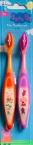 Peppa Pig tandenborstels - Tandenborstel kind - 2 stuks - Oranje / Roze -  2 tot 7 jaar