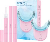 DEN-T® U-shape PRO - Tandenbleekset - 32 LED - Zonder Peroxide - Tandenbleken - Teeth Whitening - Roze -