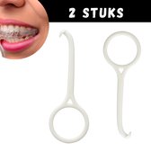 2 Stuks Orthodontische Aligner Remover | Haakje | Beugel - Wit