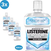 Listerine Advanced White Mondspoeling 500 ml - Pack of 3