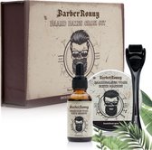 BarberRonny® Baard Bazen Groei Set - Baardverzorging set - Baardolie - Baardroller - Baardbalsem - Baardgroei kit - Derma Roller - Giftset - Cadeau voor hem - Baardgroei stimuleren