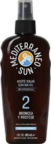 Mediterraneo Sun Suntan Oil Dark Tanning Spf 2 - 200 ml Zonnebrandolie