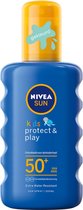NIVEA SUN Kids Hydraterende Groen Gekleurde Zonnebrand - SPF 50+ - 200 ml