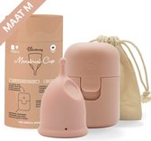 Bamboozy Luxe Menstruatiecup Maat M Herbruikbare Menstruatie Cup met Sterilisator Period Menstruatiecup Duurzaam Menstrueren Zero Waste