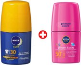 Nivea Sun Kids Protect & Play Roze & Hydraterende Roll-On Zonnebrand SPF 50+ - 50 ml