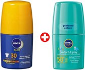 NIVEA SUN Kids Groen en blauw Hydraterende Roll-on SPF 50+ - 50 ml