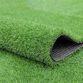 Kunstgras-400*100cm-Grastapijt-Artificial Grass-Nep Gazon Turf-Gras Mat-voor Buiten,Tuin, Balkon-met Afvoergat-Groen