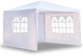 MaxxGarden Partytent - Paviljoen - 3x4m - Incl. Zijwanden - Waterdicht - Wit