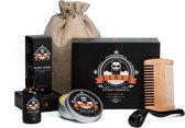 Finez Essentials Baardgroei Kit met Baardroller – Baardolie met Baardkam – Giftset 5 delig - Cadeau voor man