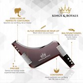 Kings & Royals Baardstyler - Baardkam - Beardshaper - Baardtrimmer - Baard trimmen - Baardverzorging - Baardborstel