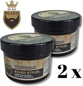 By My Beard - Baard balsem - Baard crème - Styler - 2 Stuks