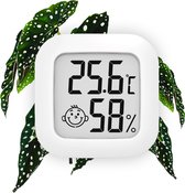 Temperatuur- en luchtvochtigheidsmeter - Inclusief batterij - Digitale hygrometer, thermometer, temperatuurmeter voor binnen - Luchtvochtigheid voor planten digitaal meten