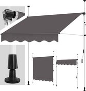 Sens Design Zonneluifel - zonnescherm tuin - zonder boren - grijs - 150cm