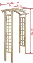 Houten Rozenboog Pergola Tuin 150x50x220 / Boog Klimplanten / Rozen Boog / Boog voor Planten en Rozen