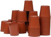 Plastic potjes 6 cm - set van 40 stuks