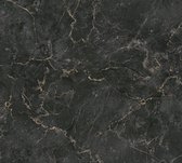 AS Creation MICHALSKY - Marmer behang - Natuursteen - zwart goud - 1005 x 53 cm