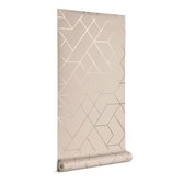 Kave Home - Behang Gea grijs en zilver 10 x 0,53 m FSC MIX Credit