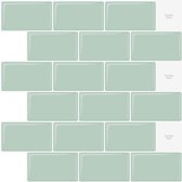 Vividtiles Tegelsticker - Zelfklevend Behang - 5 Stuks - Groen - Plaktegels - Muurtegels
