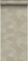 Origin Wallcoverings eco texture vlies behang grafisch 3D motief zand beige - 347819 - 0.53 x 10.05 m