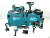 Makita DLX5066TJ 5-delige 18V Li-Ion combiset - 3x 5.0Ah accu