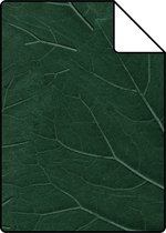 Proefstaal ESTAhome behang grote bladeren emerald groen - 138997 - 26,5 x 21 cm