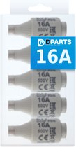 Dparts zekering 16A 500V - set a 5 stuks - stoppen 16 ampere - zekeringen normaal voor meterkast, stoppenkast