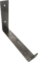 Maison DAM - 1x Industriële plankdrager L-vorm UP 20 cm - PER STUK - Staal - Met blanke coating - Ambacht - Handmade