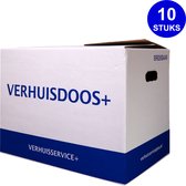 Verhuisdozen - 10 stuks - 57 Liter - Autolock Verhuisdoos - Zelfsluitend - Stevig - Geen tape nodig - 40kg laadvermogen