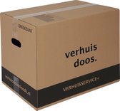 Verhuisdozen - 10 stuks - 60 Liter - Extra stevige Verhuisdoos - Dubbel golf karton - 50kg laadvermogen