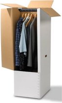 Verhuisdoos voor Kleding - Garderobebox - Kledingdoos - Garderobedoos - Inclusief roede - Extra sterk - 102x48x48cm - Verhuisdozen.store