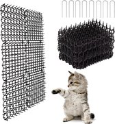 Kattenverjager Antiklimstrips voor katten 12 stuks - anti katten strip vogelpinnen kattenschrik afweermiddel voor de tuin schutting