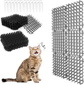 Kattenverjager Antiklimstrips voor katten 12 stuks - anti katten strip vogelpinnen kattenschrik afweermiddel voor de tuin schutting