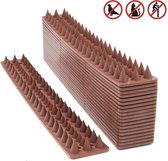 Anti Klim Strips - Anti Overklimstrips - Duivenafweer -Klimstrips - Anti Dieven - Anti Vogels - Tegen Dieven - Tegen Vogels - Tegen Katten - Tegen Inbraken - Tegen Overklimmen -Anti Climb Spike Strip - Antiklimstrips-10 Stuks van 50 cm-Totaal 5 Meter