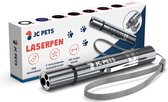 Laserpen - USB Oplaadbaar - Kattenspeeltjes - 7 Verschillende Standen - Laserlampje - RVS Zilver - Laser Pointer