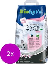 Biokat's Diamond Care Fresh Aloe Vera Geur - Kattenbakvulling - 2 x 8 l