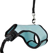 Trixie softtuig met riem cavia BLAUW 18-25 cm / 120 cm