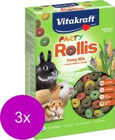 Vitakraft Rollis Party - Knaagdiersnack - 3 x 500 g