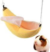 Hamster Hangmat Banaan | Schommel voor Hamsters/Kleine Knaagdieren | Hamster Speelgoed | Muis Speelgoed | Muis Hangmat