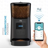 Pretty Paws® PP005 Wifi Voerautomaat Zwart - Automatische Voerbak - Slimme Voerautomaat met App - Instelbaar Voedingsschema - WIFI