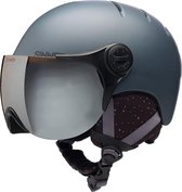 Sinner Crystal - Skihelm Met Vizier - Volwassenen - 51-52 cm / XXS - Donkergrijs