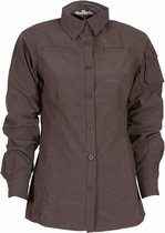 Life-Line - Leiston Blouse Dames - Grijs -  Outdoorblouse - Wandelblouse - Fleece Grijs - Maat 40