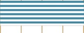 Strand/camping windscherm gestreept wit/blauw 4 x 1,5 meter