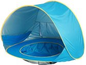 Strand Tent Met Zwembad - Blauw - UPF 50+ UV Werend - Waterdicht - Pop Up - Baby & Kind