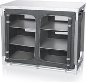 Campart Campingkeuken KI-0734 - Kampeerkeuken Groot - 102 x 47 x 82 cm - Met aluminium frame en opbergtas - Grijs