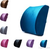 Memory Foam Ergonomische Rugsteunkussen - Blauw