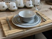 RJRQuality Camping servies - 12 delig – 100% Melamine servies set – Campingservies – Melamine borden