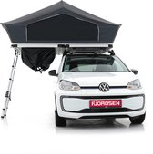 Daktent Fjordsen LIGHT 140. Daktent op personenauto of busje voor 2 personen. Daktent weegt slechts 50 kg en is 220 bij 140 cm groot.