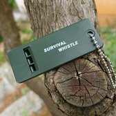 Noodfluit - Survival whistle - fluit van plastic met 3 tonen - sleutelhanger